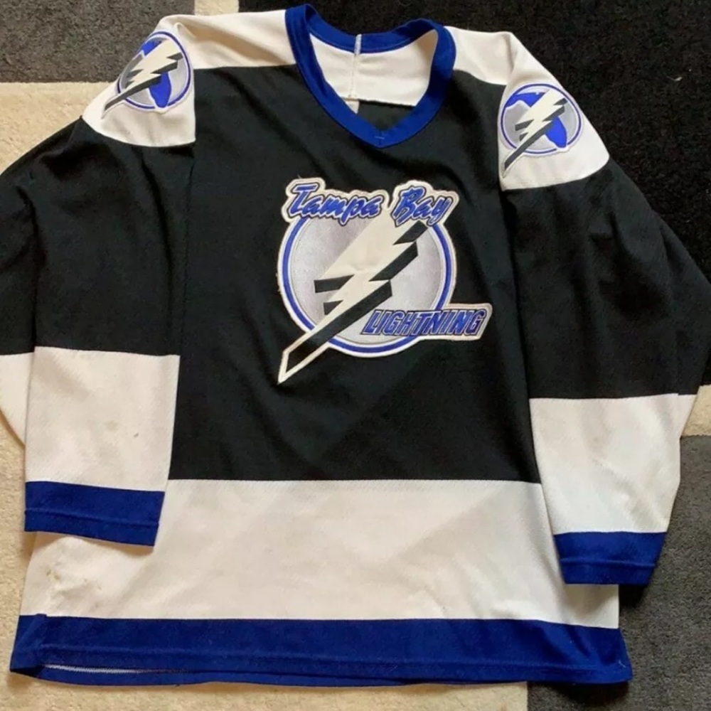 Vintage CCM Tampa Bay Lightning Hockey Jersey